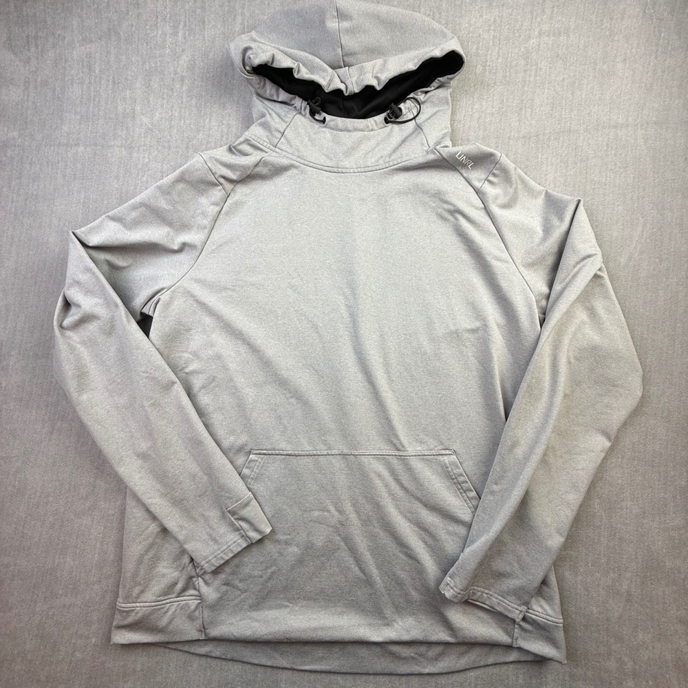 UNRL Crossover Hoodie Mens XL Gray Performance Athletic Sweatshirt Pullover